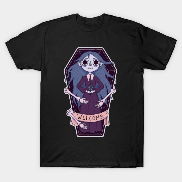 Coffin girl T-Shirt by Sickyll